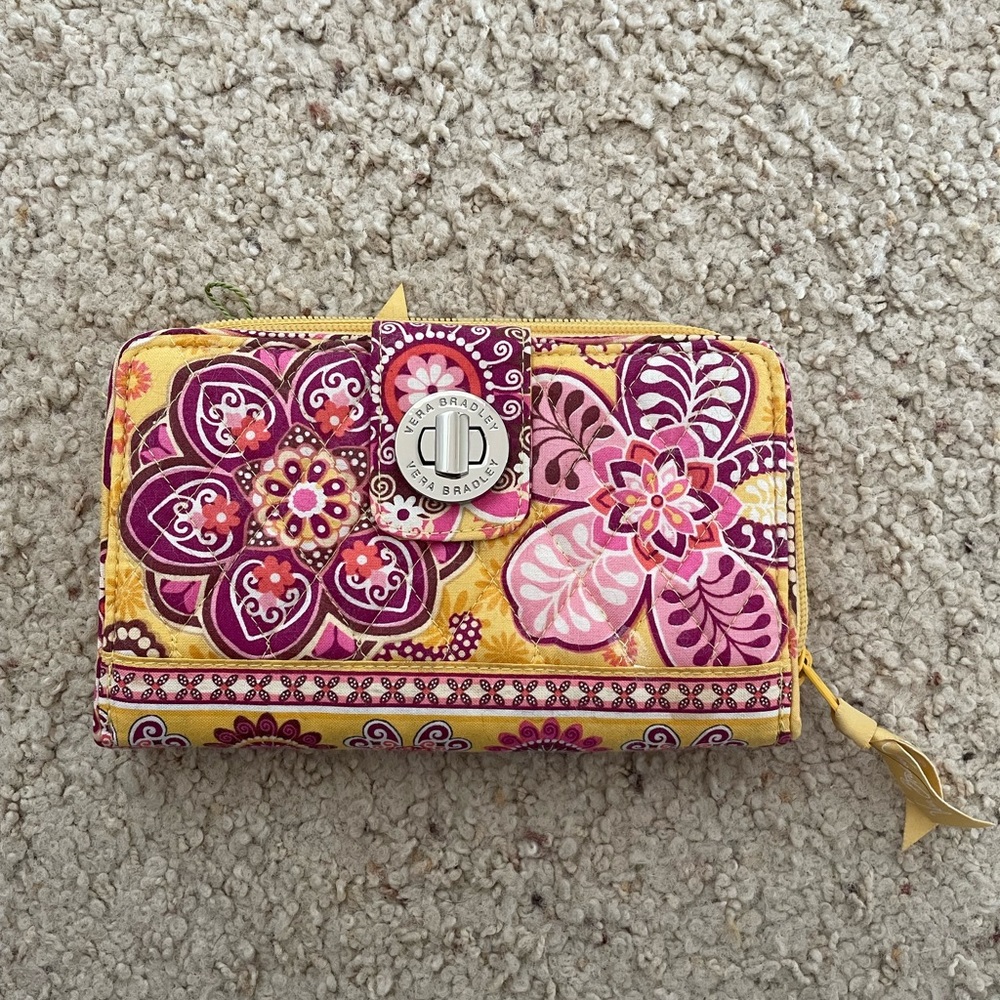 Floral Yellow Wallet